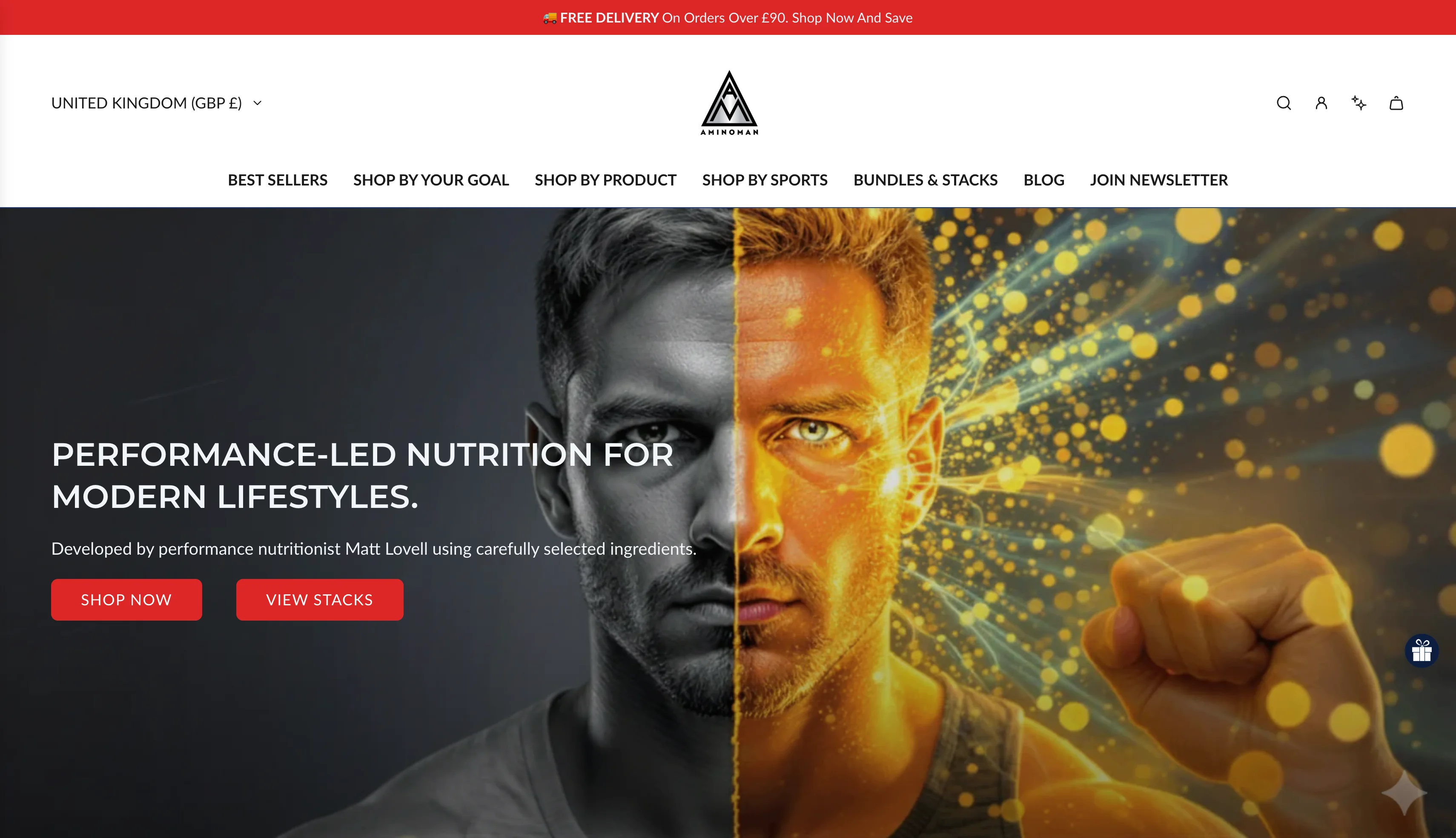 AminoMan website screenshot