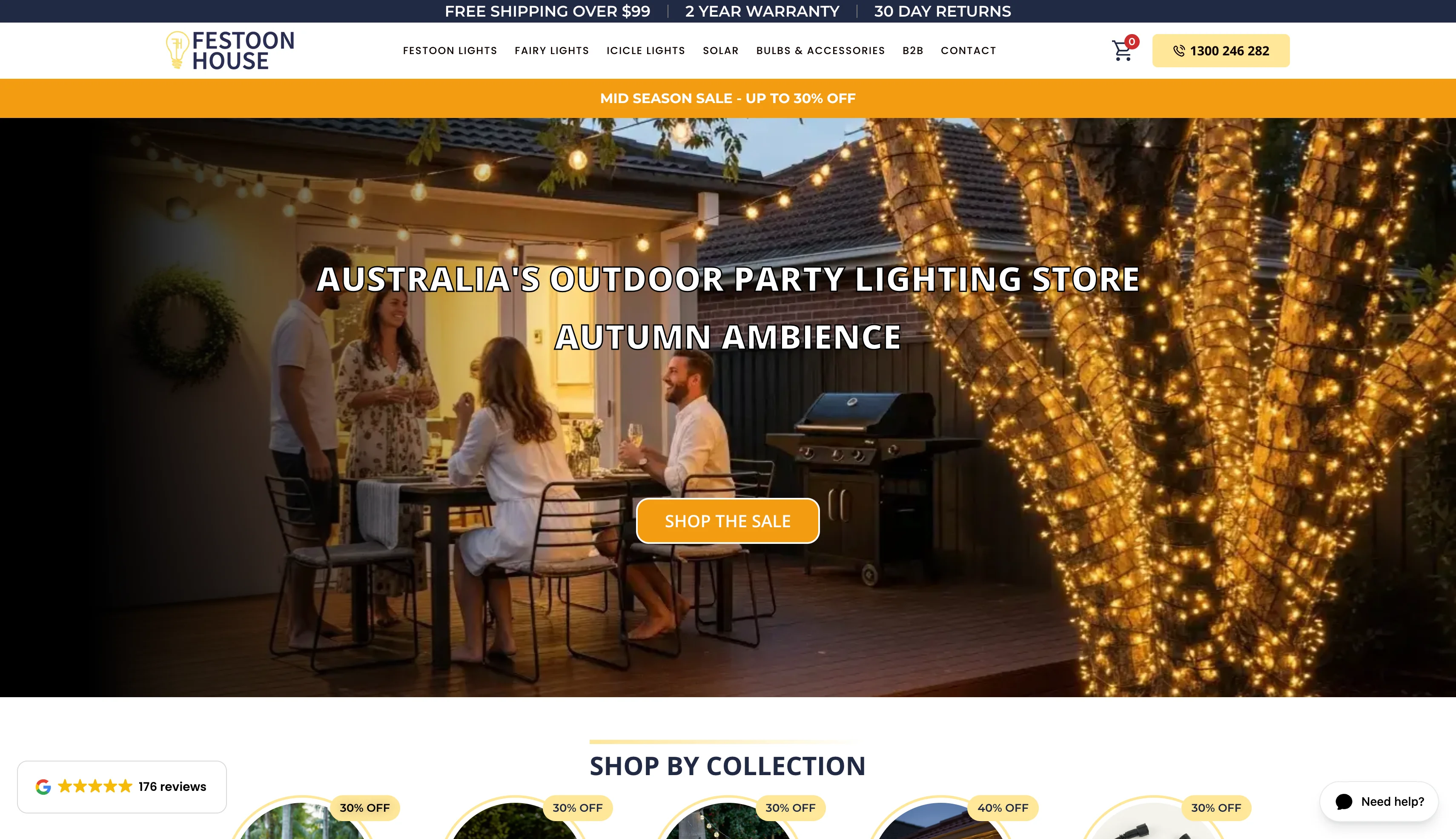 Festoon House website screenshot